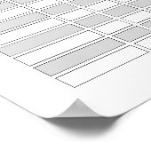 Monatlicher Rechnungszahlungs-Tracker Poster (Ecke)