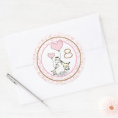 Monatlicher Säugling Meilenstein Runder Aufkleber (Umschlag)