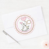 Monatlicher Säugling Meilenstein Runder Aufkleber (Umschlag)