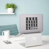 Monatlicher schwarzer Index-Tab-Journal-Trenner fa Aufkleber (Laptop auf Schreibtisch)