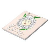 Monatlicher Stimmungsspur Notizblock (Rotiert)