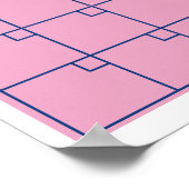 Monatlicher undatierter farbenfroher leerer Planer Poster (Ecke)