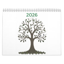 Monatlicher Wandkalender - Ändern Sie das Jahr
