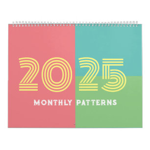 Monatlicher Zeitplan und Pläne 2025 Kalender