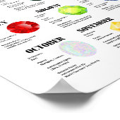 Monatliches Factsheet Poster (Ecke)