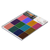 Monatliches Foto-Kalenderblatt für farbige Benutze Notizblock (Linke Seite)