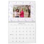 Monatliches Foto Pastell Blumenmuster Kalender (Mär 2027)