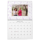 Monatliches Foto Pastell Blumenmuster Kalender (Mär 2026)