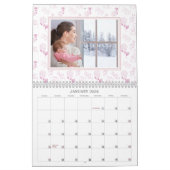 Monatliches Foto Pastell Blumenmuster Kalender (Jan 2026)