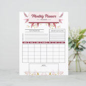 Monatliches Muster für die Druckvorlage (Stehend Vorderseite)