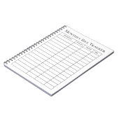 Monatliches Rechnungs-Tracker-Notizbuch Notizblock (Linke Seite)