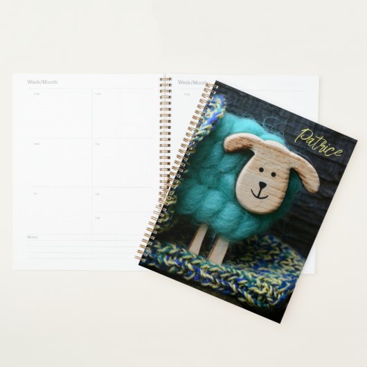 Monatliches Sheep Knitter-Logbuch-Kalenderbuch Planer (Anzeige)