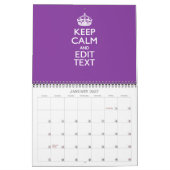 Monatliches Sprichwort BEHALTE CALM Your Text 2025 Kalender (Jan 2027)