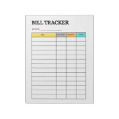 Monatsabrechnungs-Notizblock Notizblock (Rotiert)