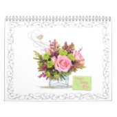 MonatsBlumen-Blumenstrauß und Karten-Kalender Kalender (Titelbild)