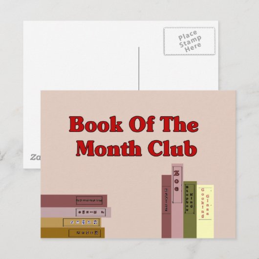 Monatsbuch Postkarte (Vorne/Hinten)