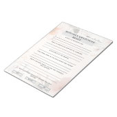 MonatsDankesblatt Notizblock (angewinkelt)