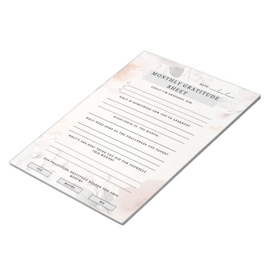 MonatsDankesblatt Notizblock (angewinkelt)