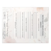 MonatsDankesblatt Notizblock (Vorderseite)