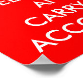 Monatsende Kostenrechnung Funny Famous Slogan Poster (Ecke)