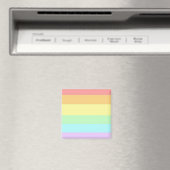 Monatsflagge für Pastel Gay LGBT Magnet (In Situ (Geschirrspüler))
