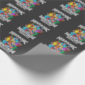 Monatsflaggen des spanischen Kulturerbes Geschenkpapier (Ecke)