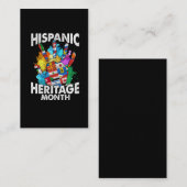 Monatsflaggen des spanischen Kulturerbes Visitenkarte (Vorne/Hinten)