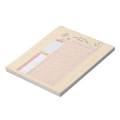 Monatsgrundarbeitszeit für Frauen Notizblock (Rotiert)