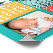 Monatskalender 2019 Modernes FotoCollage Poster (Ecke)