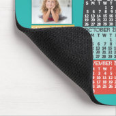 Monatskalender 2020 Modernes FotoCollage Mousepad (Ecke)