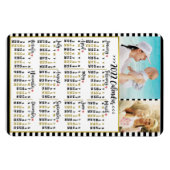 Monatskalender 2022 | Benutzerdefinierte Fotos Magnet (Horizontal)