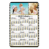 Monatskalender 2022 | Benutzerdefinierte Fotos Magnet (Vertikal)