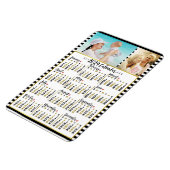 Monatskalender 2024 | Benutzerdefinierte Fotos Magnet (Linke Seite)