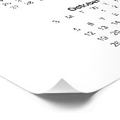 Monatskalender 2025 - Allzweck Poster (Ecke)