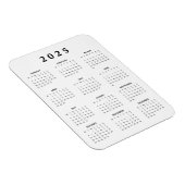 Monatskalender 2025 magnet (Rechte Seite)