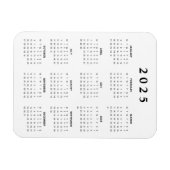 Monatskalender 2025 magnet (Horizontal)