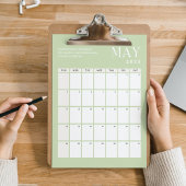 Monatskalender 2025 | Mai Poster