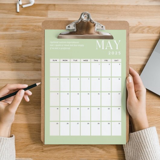 Monatskalender 2025 | Mai Poster