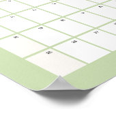Monatskalender 2025 | Mai Poster (Ecke)