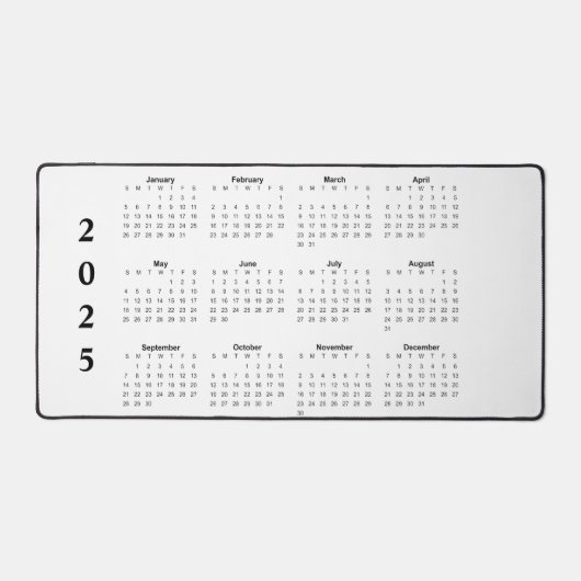Monatskalender 2025 schreibtischunterlage (Vorderseite)