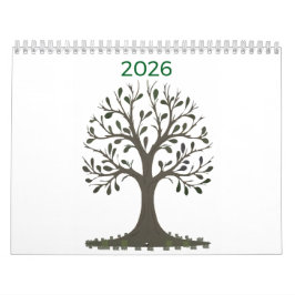 Monatskalender an der Wand - Ändern Sie das Jahr Kalender