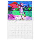 Monatskalender der Comic-Art-Roboter-2015 Kalender (Jan 2027)