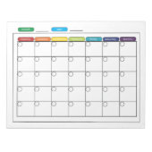 Monatskalender Notizblock (Vorderseite)