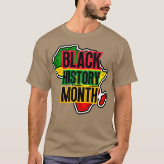 Monatskarte für die schwarze Geschichte T-Shirt