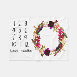 Monatsmeilenstein-Foto-Baby-Decke Fleecedecke