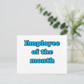 Monatsmitarbeiter Postkarte (Stehend Vorderseite)