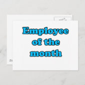 Monatsmitarbeiter Postkarte (Vorne/Hinten)