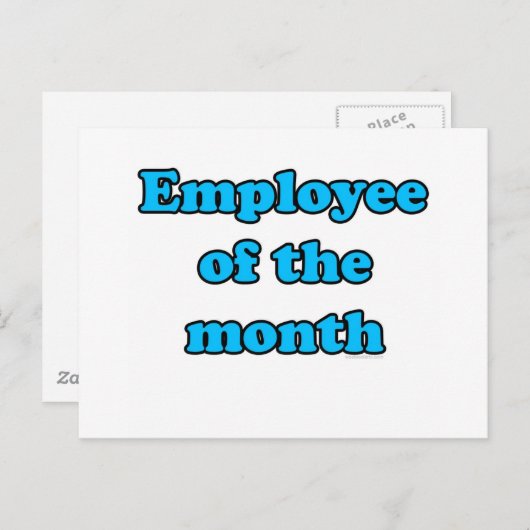 Monatsmitarbeiter Postkarte (Vorne/Hinten)