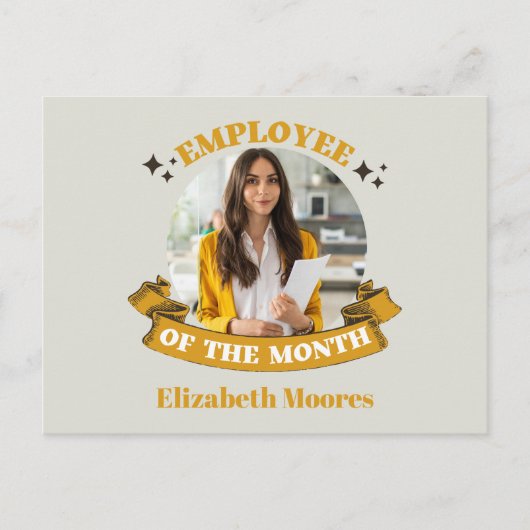 Monatsmitarbeiter Postkarte (Vorderseite)
