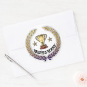 Monatsmitarbeiter Runder Aufkleber (Umschlag)